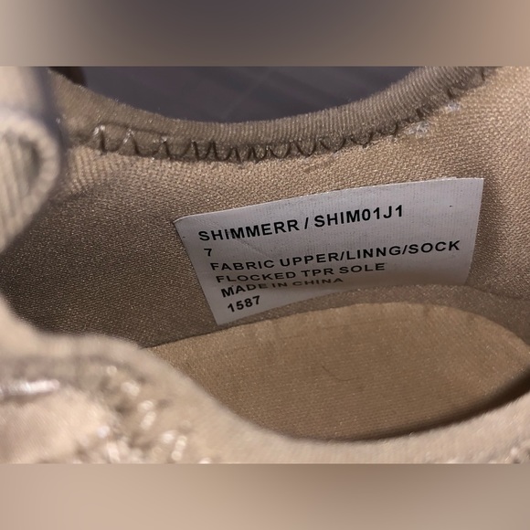 Tan rhinestone Steve Madden sneakers, brand new never worn - Picture 6 of 6